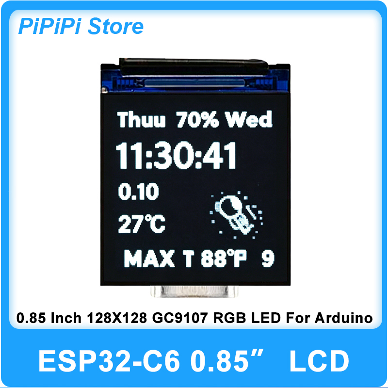 Graded Card Display - ESP32 C6 0,85 Zoll 128X128 IPS