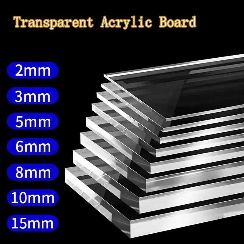 Display Case Acrylic - Transparente Plexiglasplatte, klares Acryl, PMMA-Dekorplatte, Kunststoffplatte,