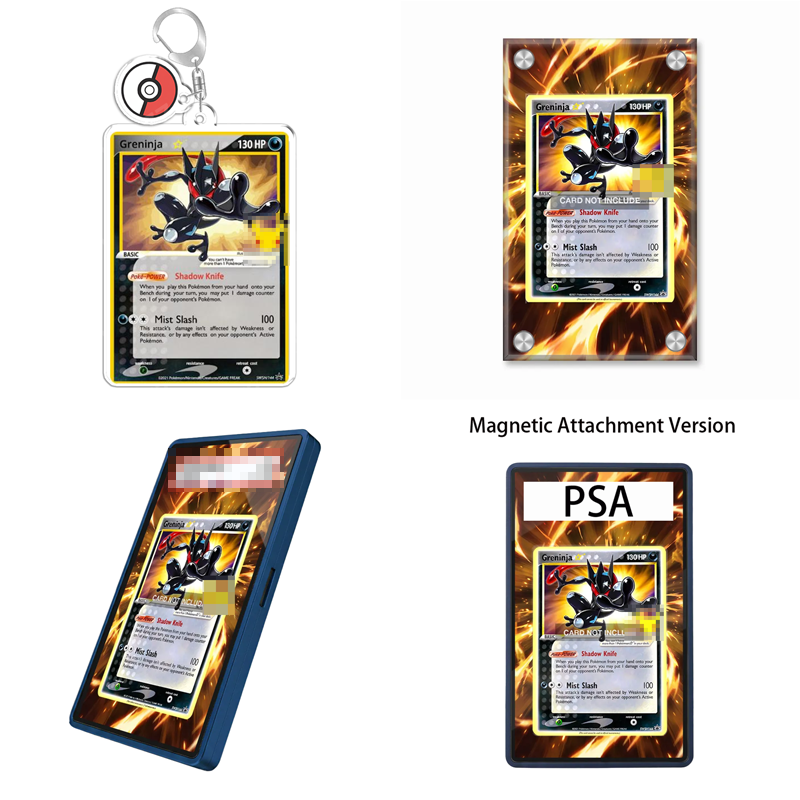 Display Case Acrylic - Kunstvoller Display-Ständer für Pokémon-Fans: Greninja Gold