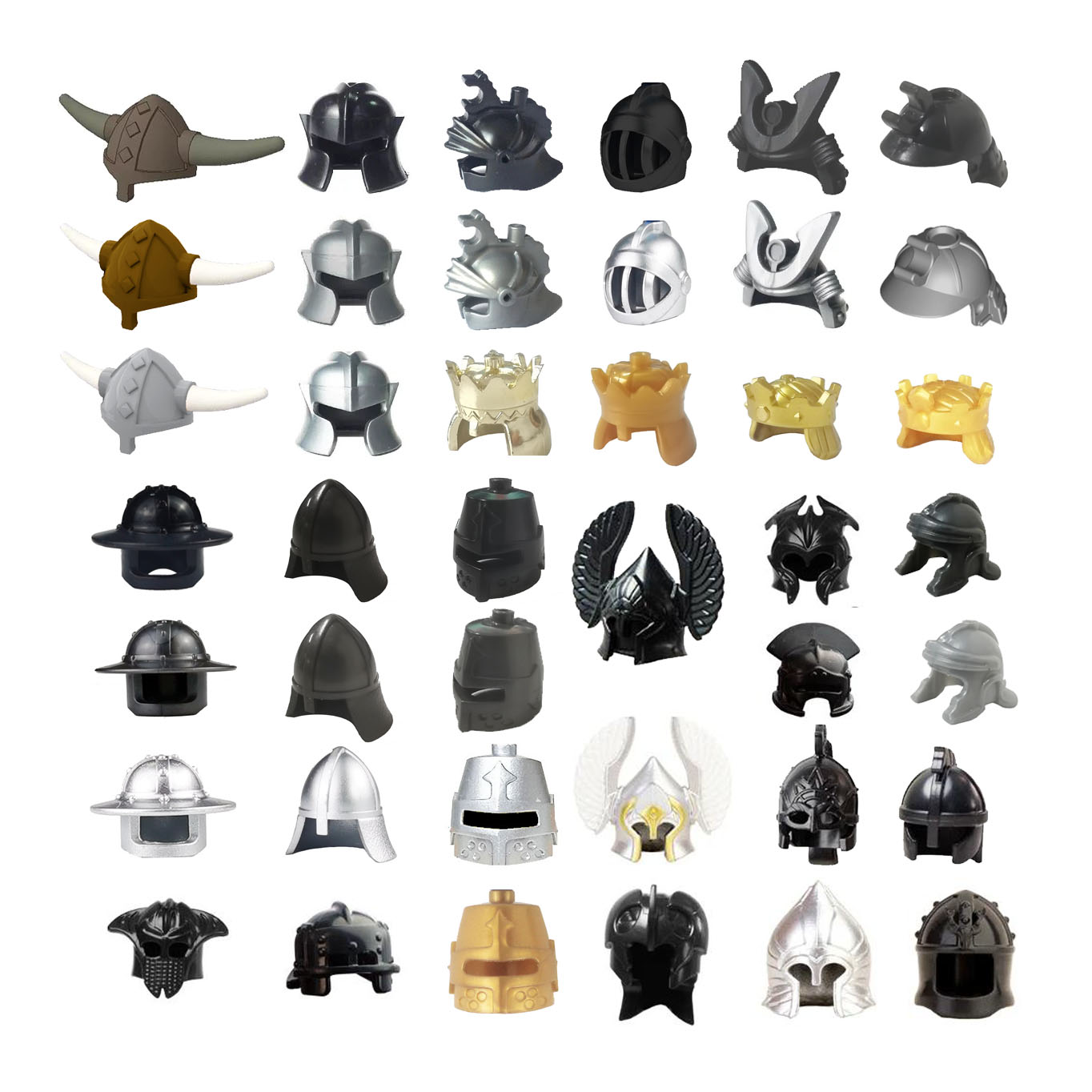 Lego Minifigure Holder - Viking Pirate Age Bullhorn Hut Mittelalterlicher