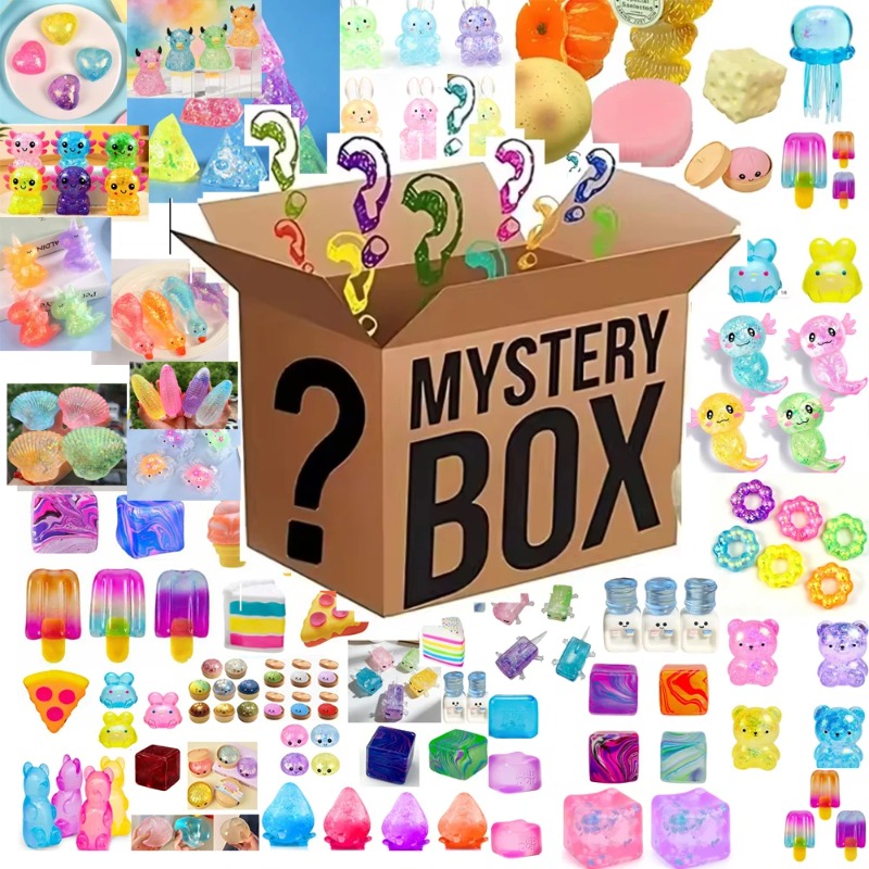 Mystery Box Blind Bag - 2026 neue, vielfältige Tintenfisch-förmige Überraschungs-Blindbox-Spielzeuge, langsam