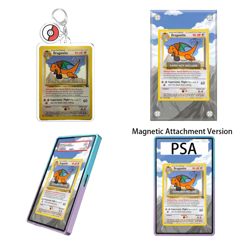Display Case Acrylic - Kunstvoller Acryl-Schutzkasten für Pokémon-Sammler: Schwarze Sternen-Promos,