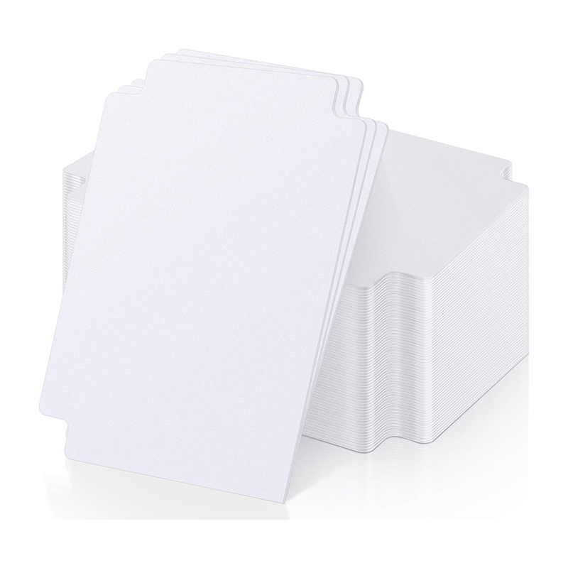 Trading Card Binder - AT21-Blanko-Kartenbox, 120 Stück, Sammelkarten-Trennblätter, Kartensortiertablett, Kartentrenner