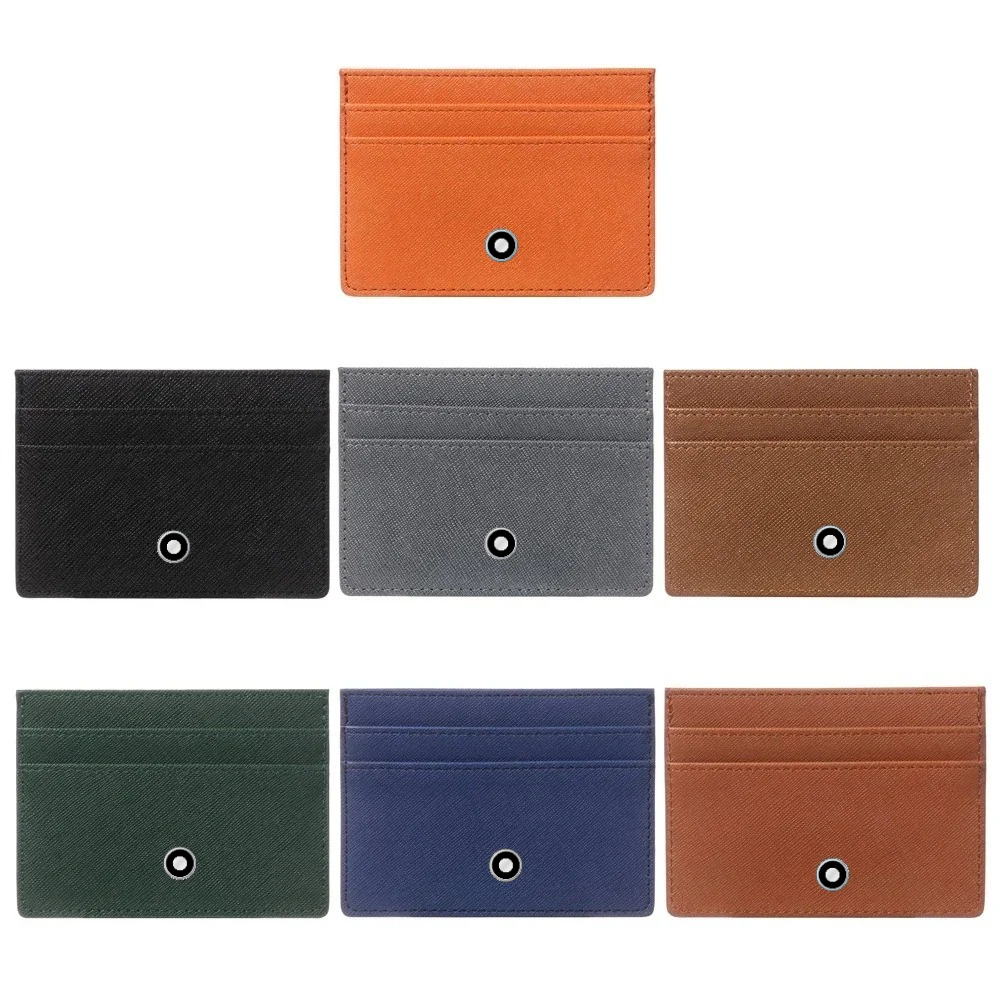 Card Top Loader - Minimalistische Damen- und Herren-Leder-Geldbörsen, Münzbeutel, Business-Ausweiskartenhalter,