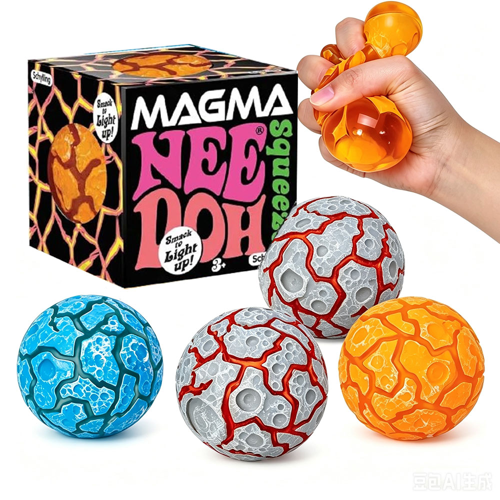 Fidget Cube Original - Neues Produkt NeeDoh Glitter Magma Ball