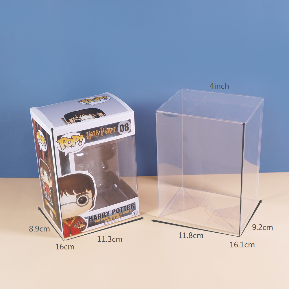 Funko Pop Protector - Durchsichtige Schutzhülle, kompatibel mit 10,2 cm