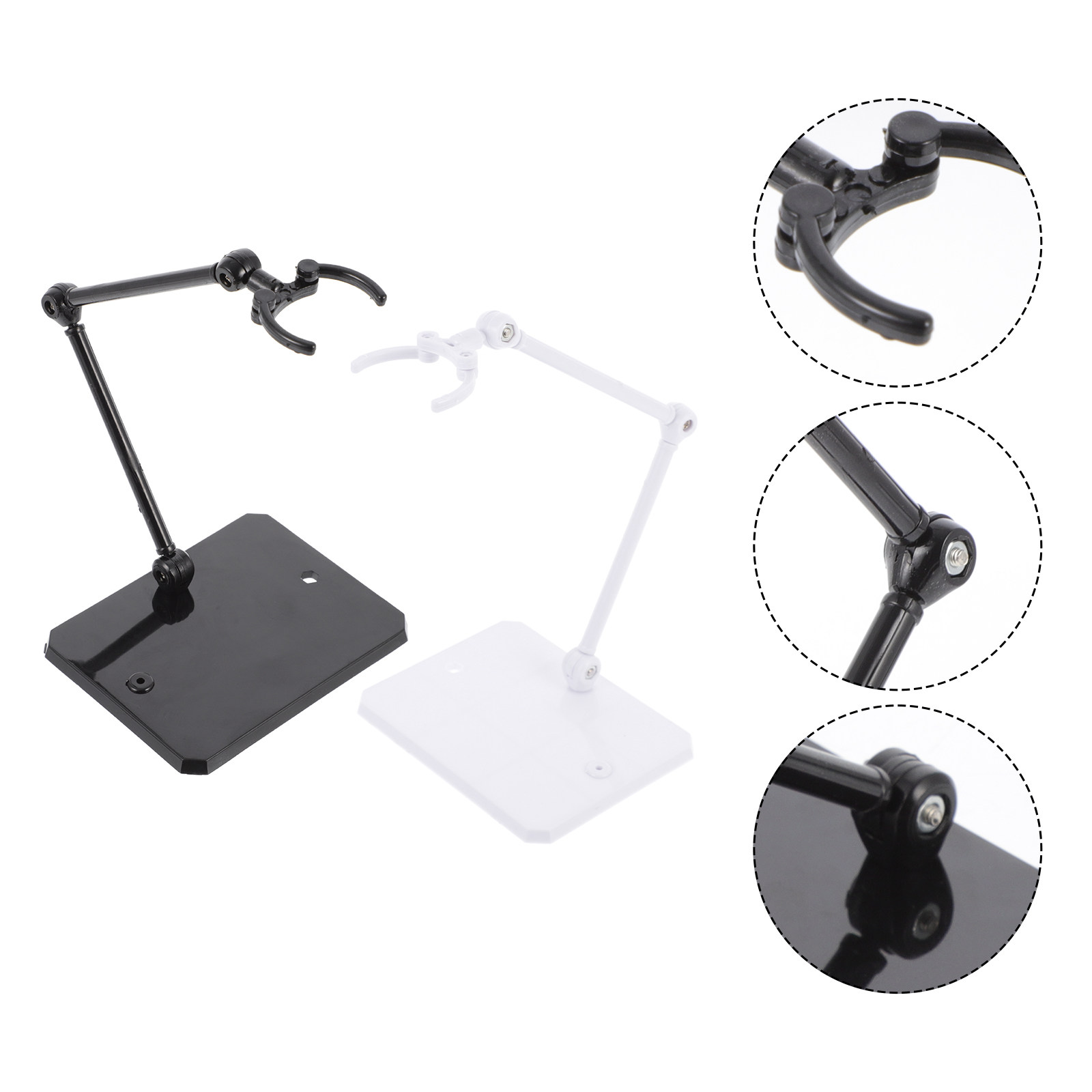 Action Figure Stand - 2-teiliges Hochstabiles Actionfiguren-Ständer-Set aus Kunststoff für