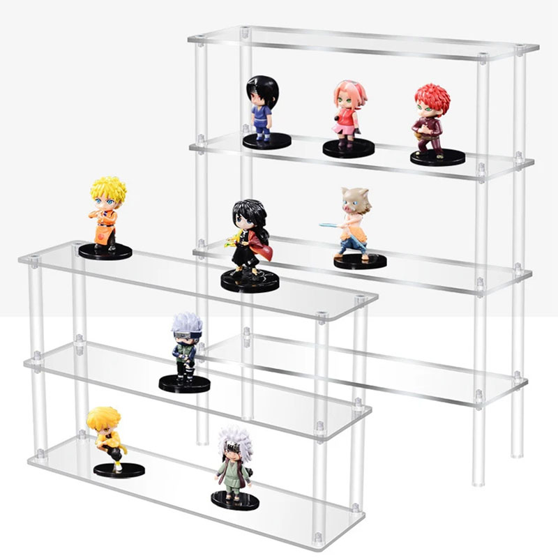 Pop Display Shelf - Klarer Acryl-Display-Riser-Ständer für Funko POP-Figuren, Cupcake,