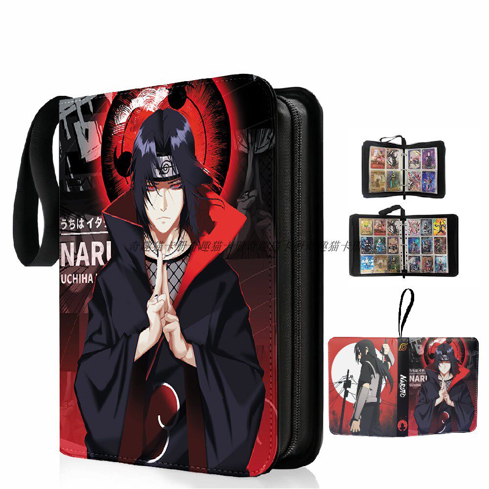 Trading Card Binder - NARUTO Karten-Sammelalbum mit 4/9 Taschen, Sammelkartenhalter,