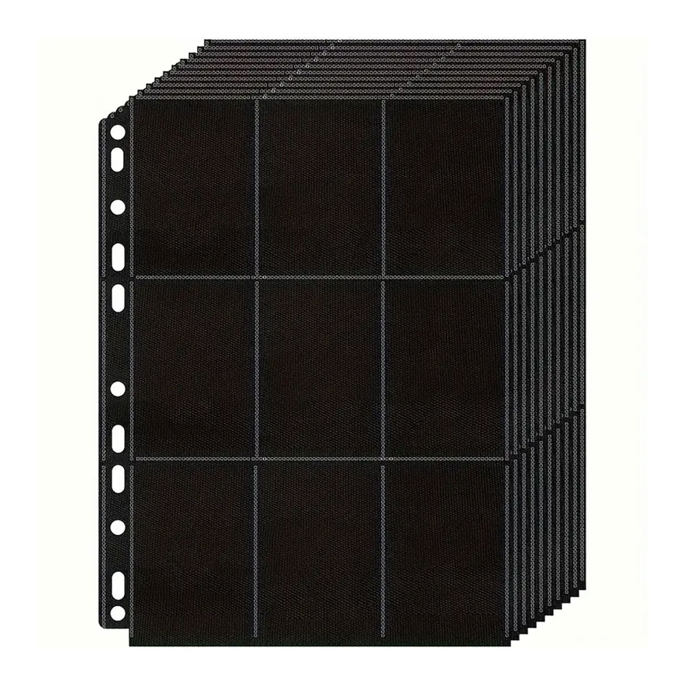 Trading Card Binder - 10er Pack schwarz 9-Pocket a4 Sammelkarten