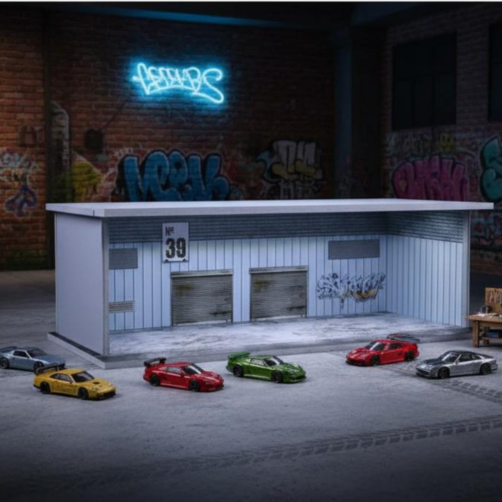 Graffiti Parkgaragen-Modell al – Display Case Acrylic Bewertung und Preis
