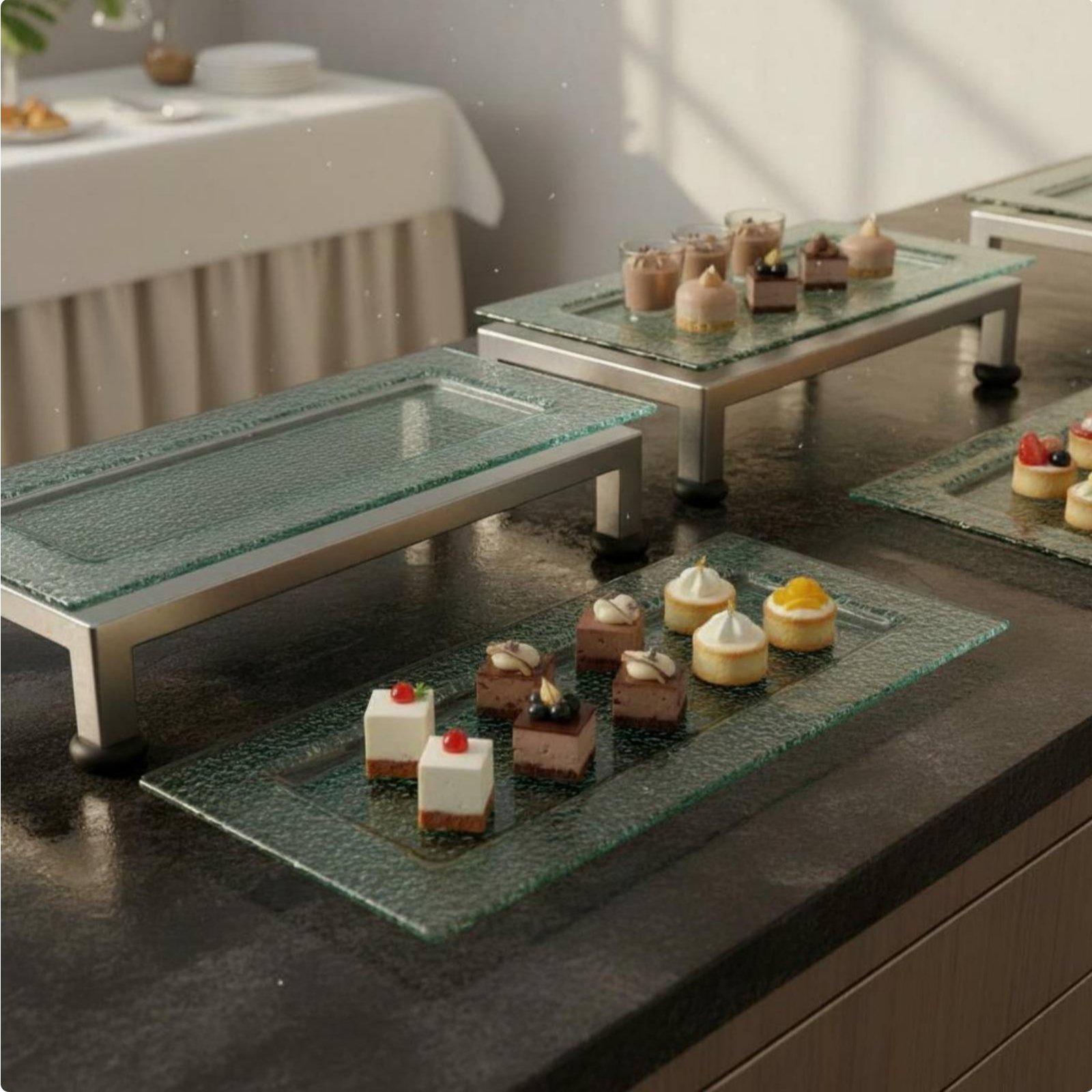 3-stöckiger Servierständer Mul – Display Risers Set Bewertung und Preis