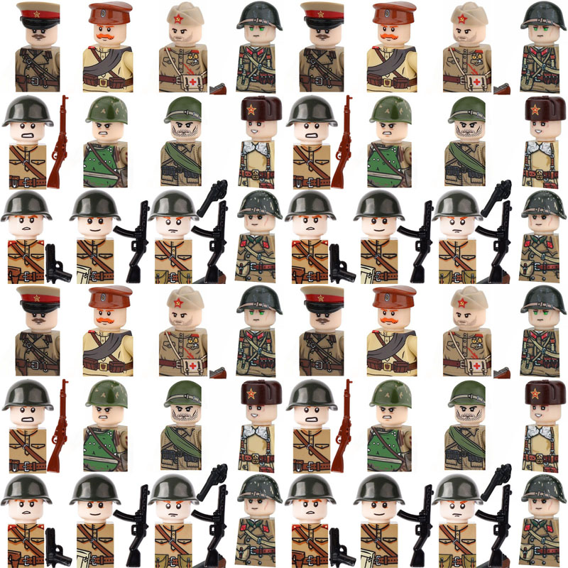 MOC Militär Sowjetische Soldat – Lego Minifigure Holder Bewertung und Preis