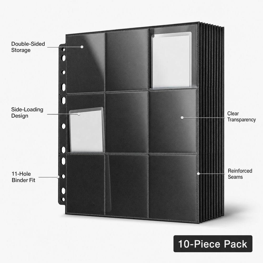 10 Stück 9-Taschen A4 Sammelka – Trading Card Binder Bewertung und Preis