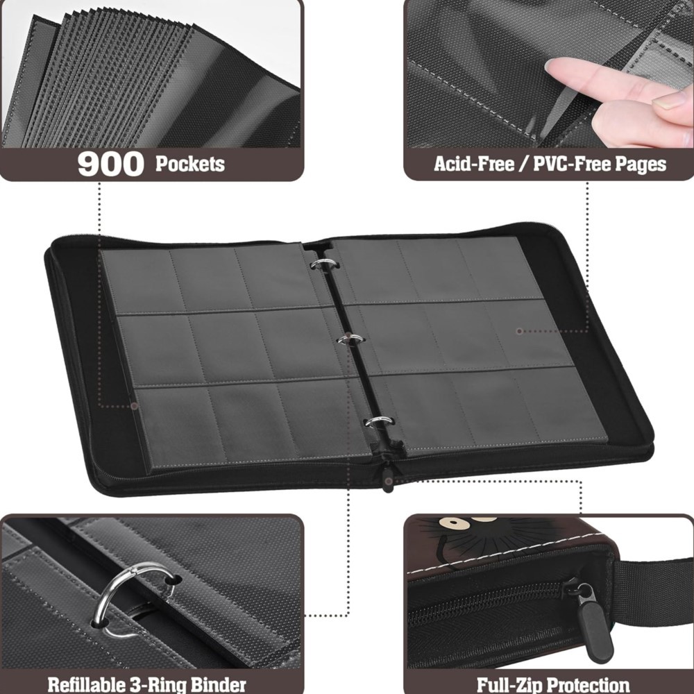 900-Fächer-Kartenalbum mit 50  – Card Penny Sleeve Bewertung und Preis