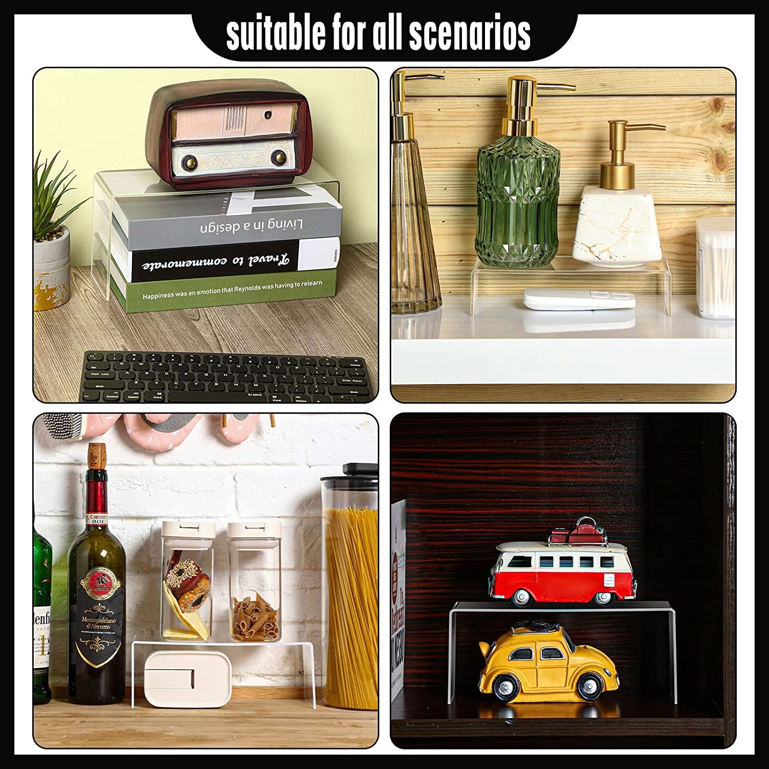 Transparente Rechteckige Acryl – Pop Display Shelf Bewertung und Preis